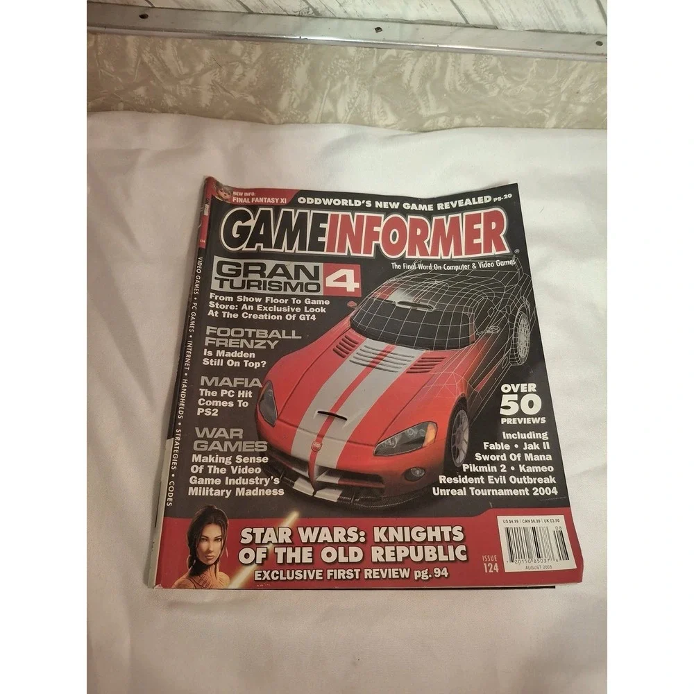Vintage Game Informer Magazine August 2003 Issue 124 Gran Turismo 4 Star Wars